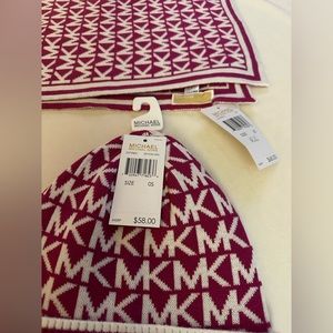 Michael Kors beanie and scarf set